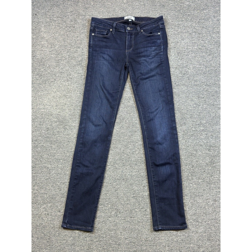 PAIGE Skyline Skinny Mona Jeans Women's 28 Blue Mid Rise Stretch Made in USA